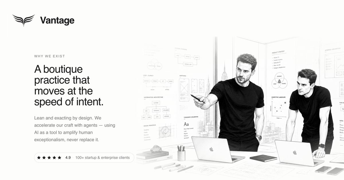 Vantage Digital — Boutique brand, product, and digital practice